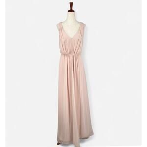 White by Vera Wang Blush Pink Bridesmaid Gown Size 12